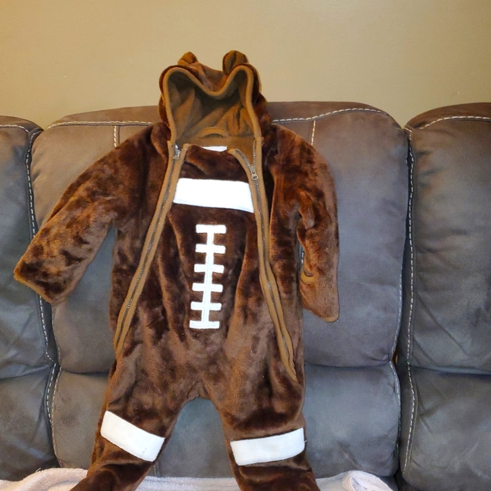 Football snow suit.